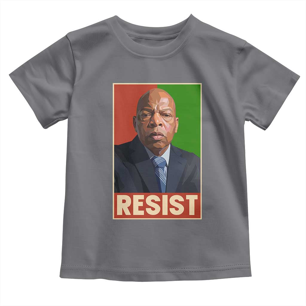 Resist Protest Civil Rights Toddler T Shirt John Lewis Black History