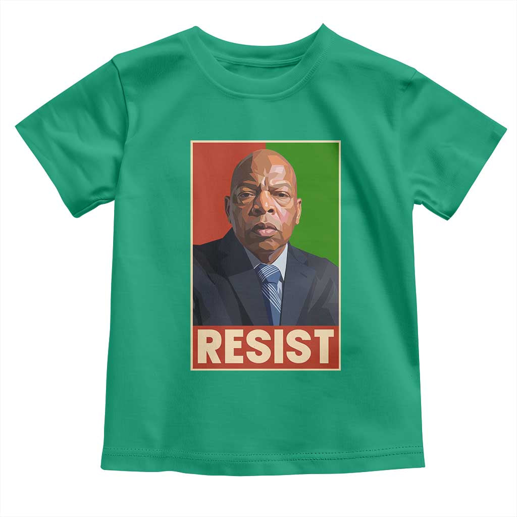 Resist Protest Civil Rights Toddler T Shirt John Lewis Black History