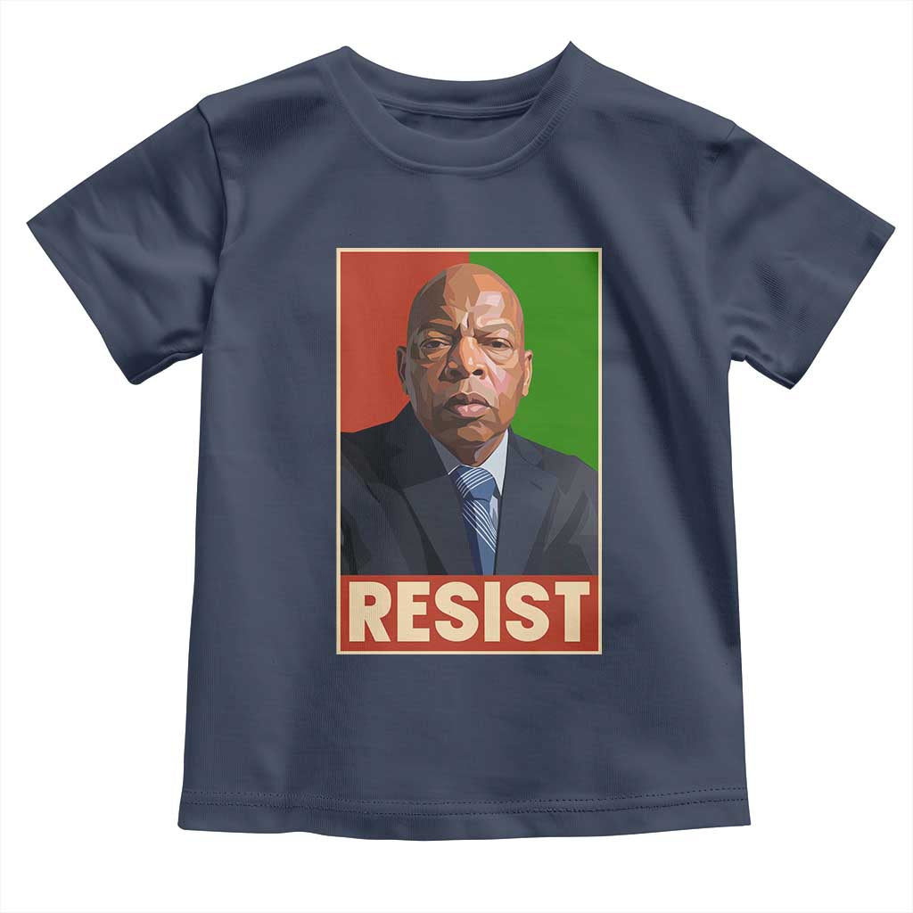 Resist Protest Civil Rights Toddler T Shirt John Lewis Black History