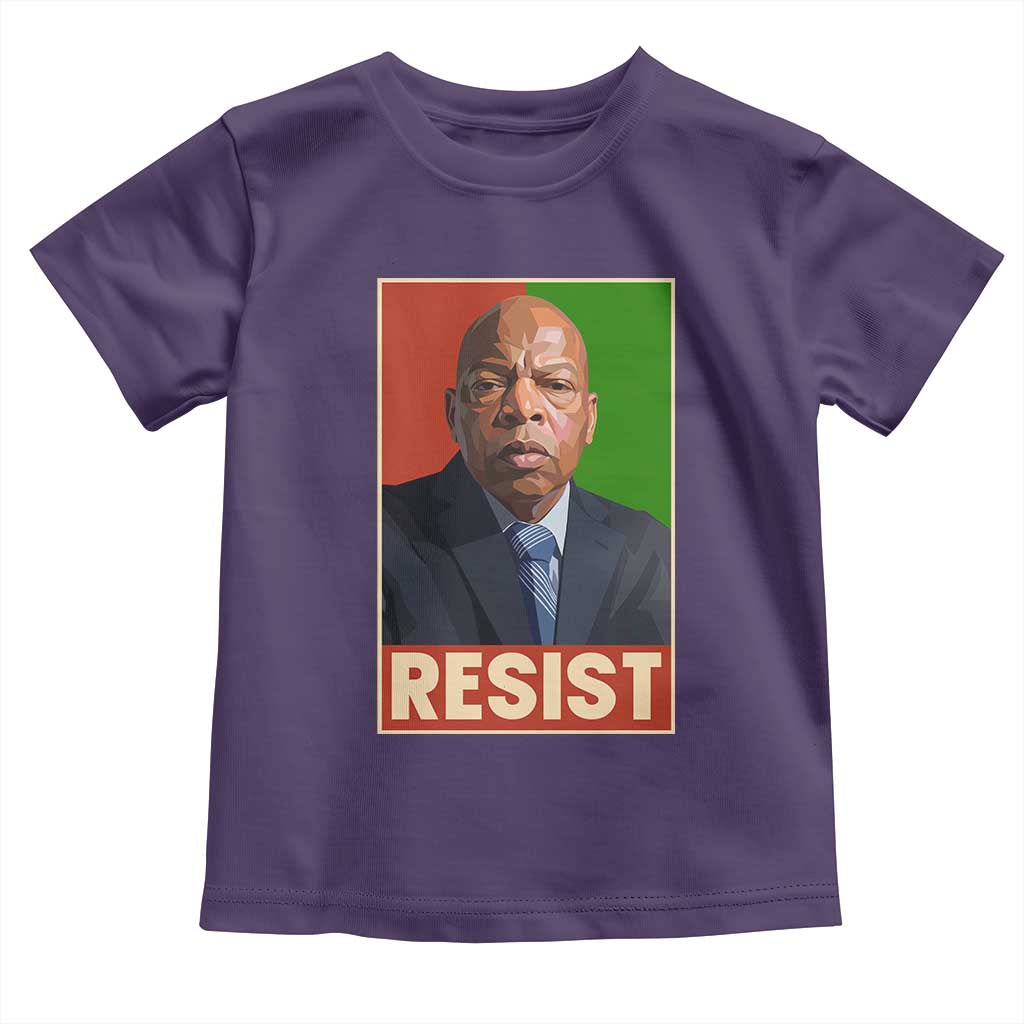 Resist Protest Civil Rights Toddler T Shirt John Lewis Black History