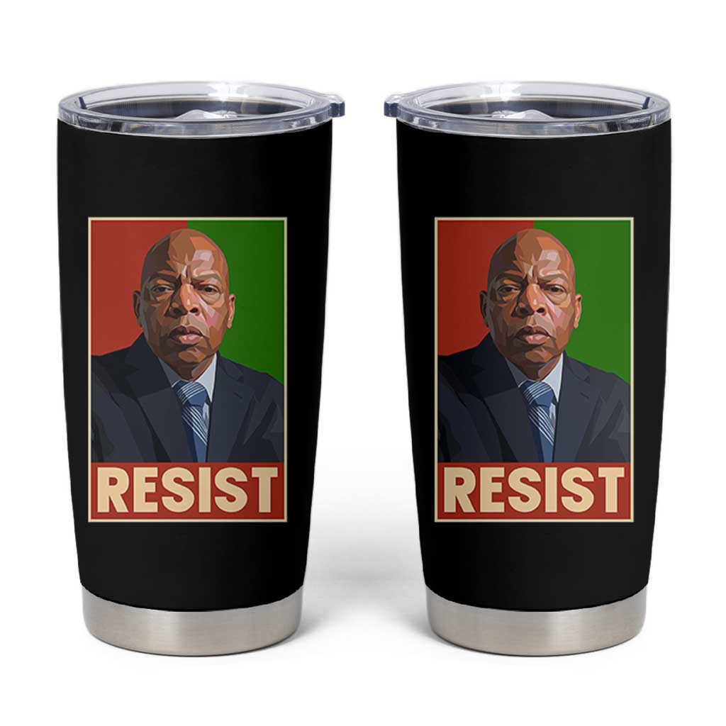Resist Protest Civil Rights Tumbler Cup John Lewis Black History