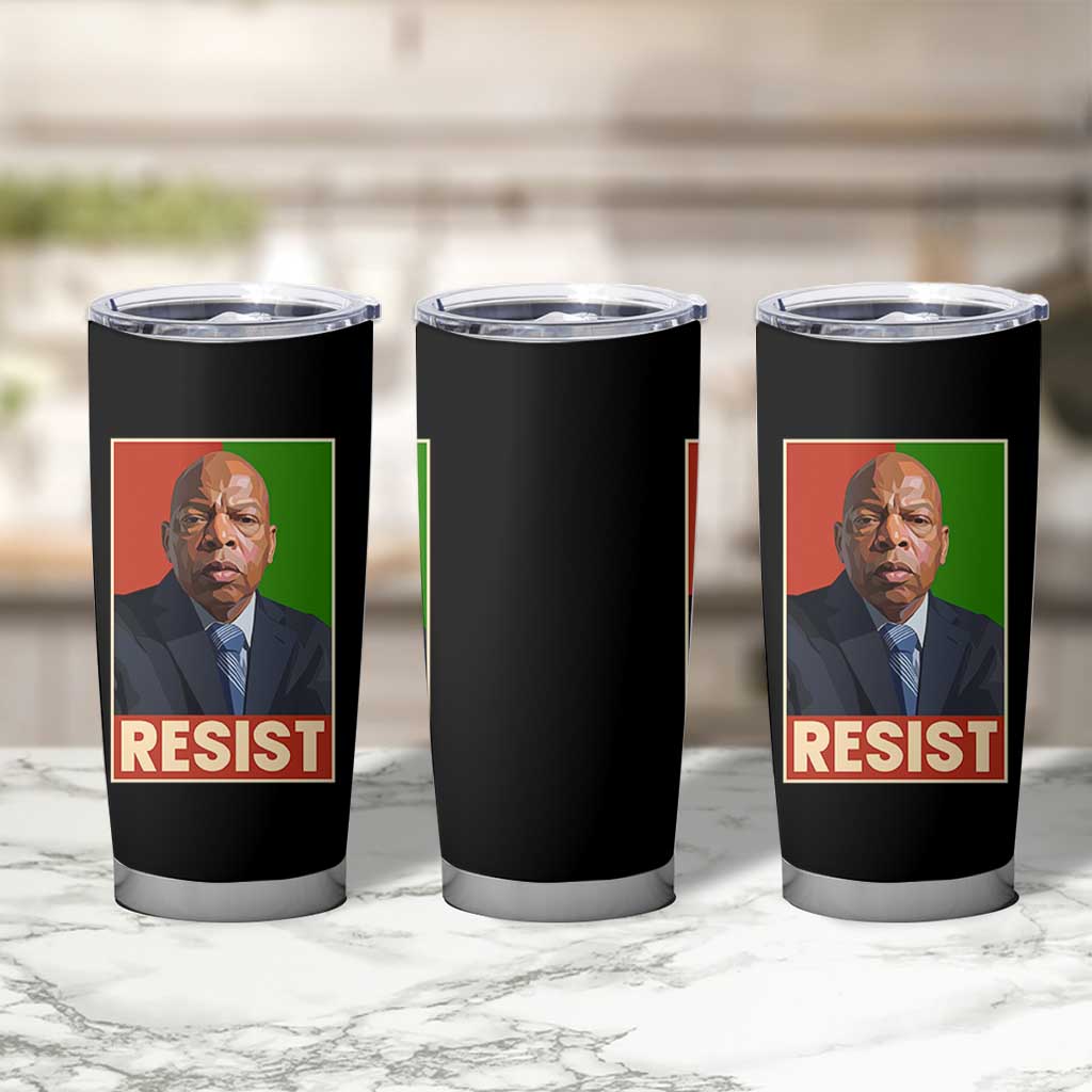 Resist Protest Civil Rights Tumbler Cup John Lewis Black History