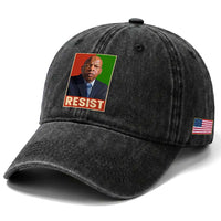 Resist Protest Civil Rights Washed Cotton Baseball Cap John Lewis Black History