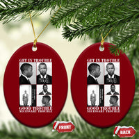 John Lewis Affrican American Ceramic Ornament Get in Good Necessary Trouble