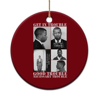 John Lewis Affrican American Ceramic Ornament Get in Good Necessary Trouble