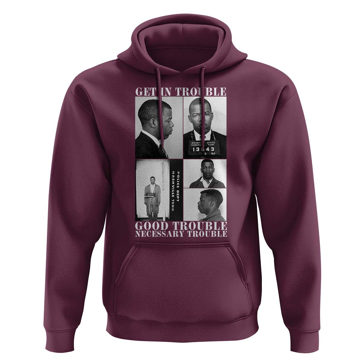 John Lewis Affrican American Hoodie Get in Good Necessary Trouble