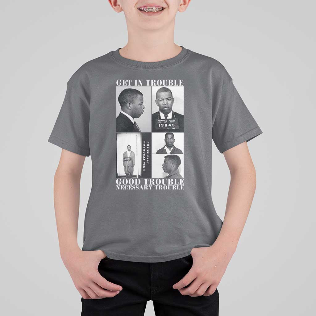 John Lewis Affrican American T Shirt For Kid Get in Good Necessary Trouble
