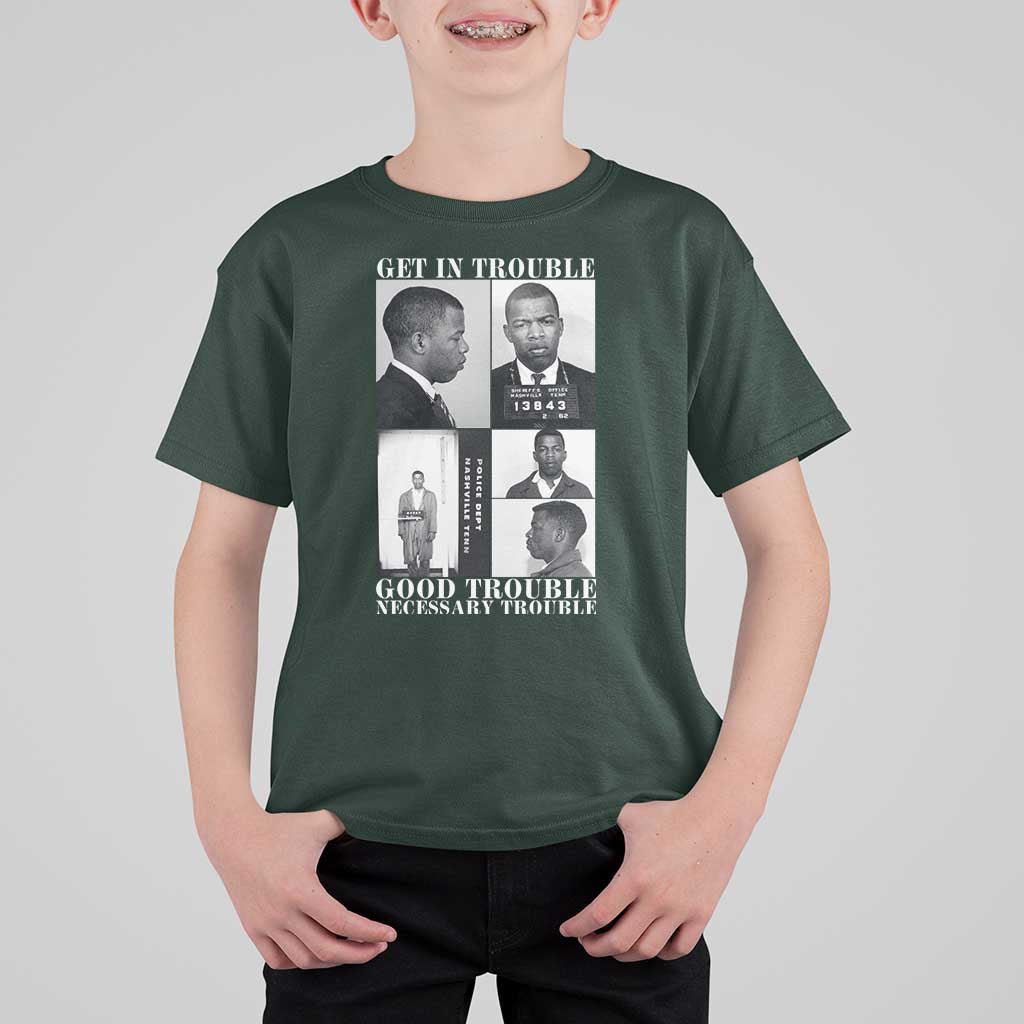 John Lewis Affrican American T Shirt For Kid Get in Good Necessary Trouble