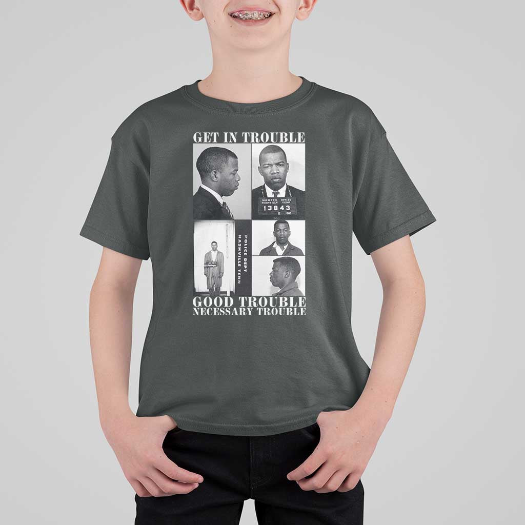 John Lewis Affrican American T Shirt For Kid Get in Good Necessary Trouble