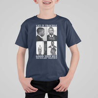 John Lewis Affrican American T Shirt For Kid Get in Good Necessary Trouble