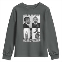 John Lewis Affrican American Youth Sweatshirt Get in Good Necessary Trouble