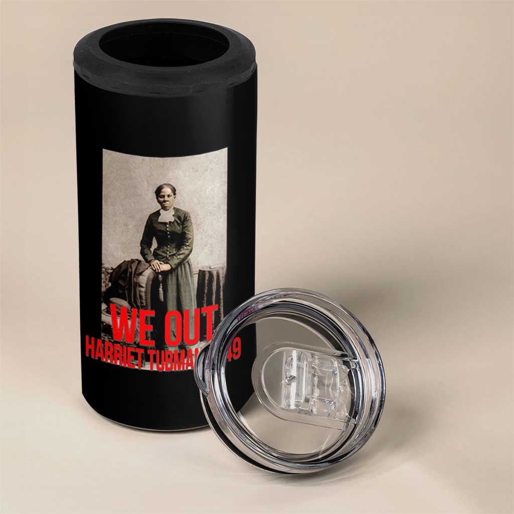 Harriet Tubman Quote 4 in 1 Can Cooler Tumbler Black Woman History
