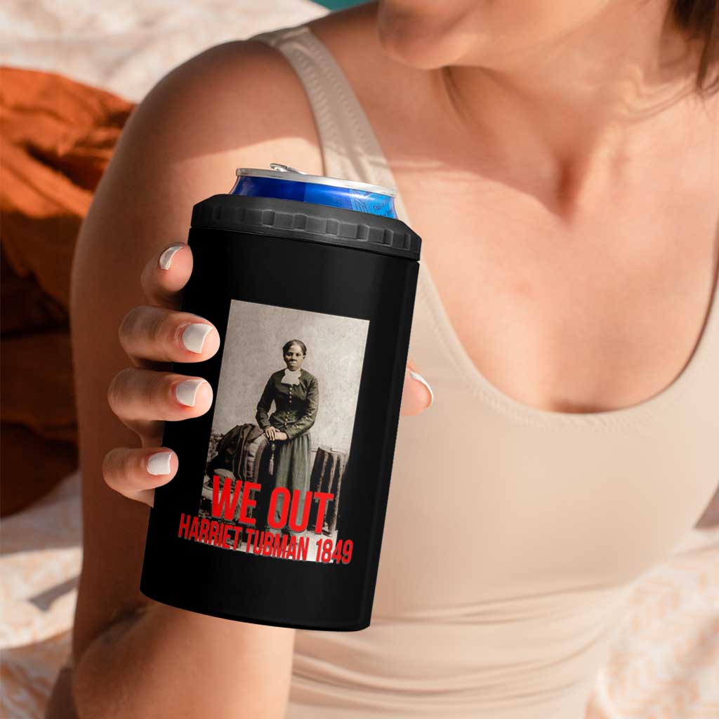 Harriet Tubman Quote 4 in 1 Can Cooler Tumbler Black Woman History