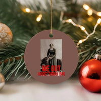 Harriet Tubman Quote Ceramic Ornament Black Woman History