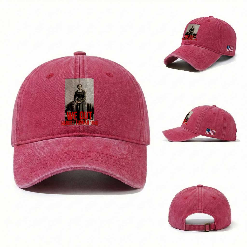 Harriet Tubman Quote Washed Cotton Baseball Cap Black Woman History