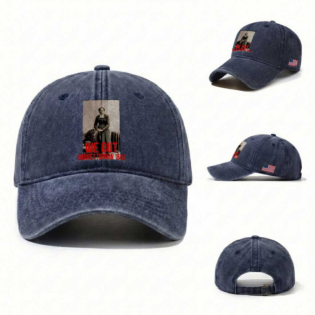 Harriet Tubman Quote Washed Cotton Baseball Cap Black Woman History