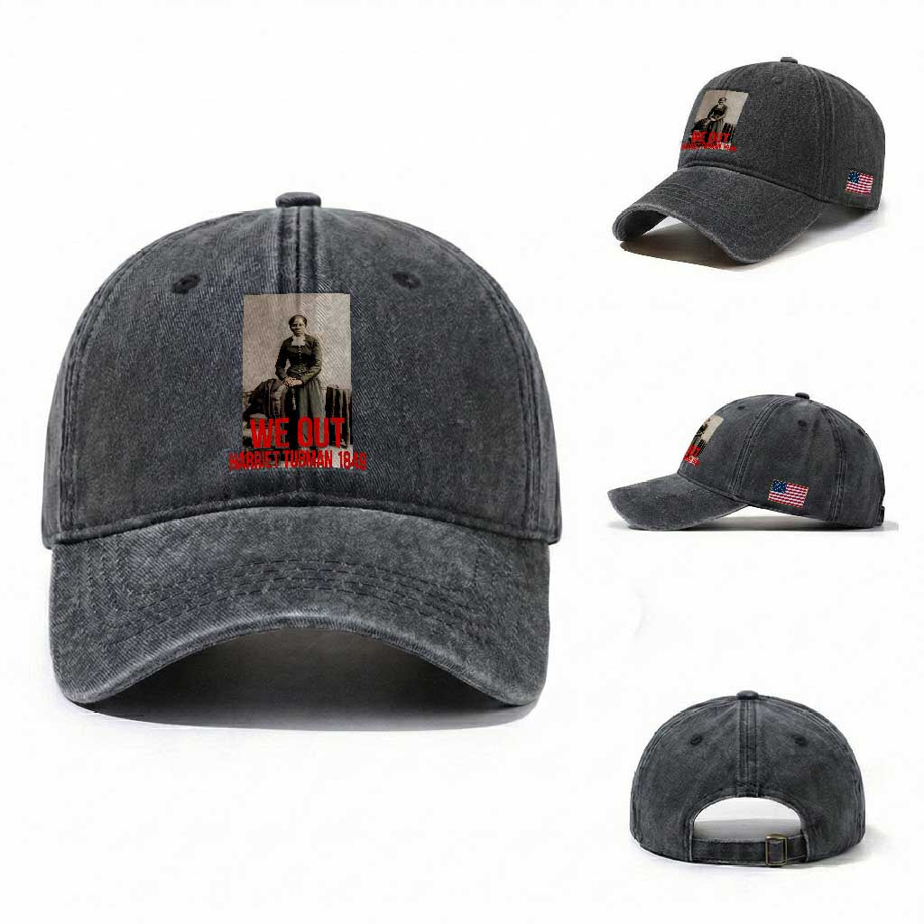 Harriet Tubman Quote Washed Cotton Baseball Cap Black Woman History