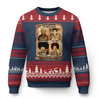 Black Woman History Ugly Christmas Sweater Well Behaved Women Seldom Make History