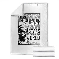 Harriet Tubman Quote Throw Blanket Black Woman History Activist