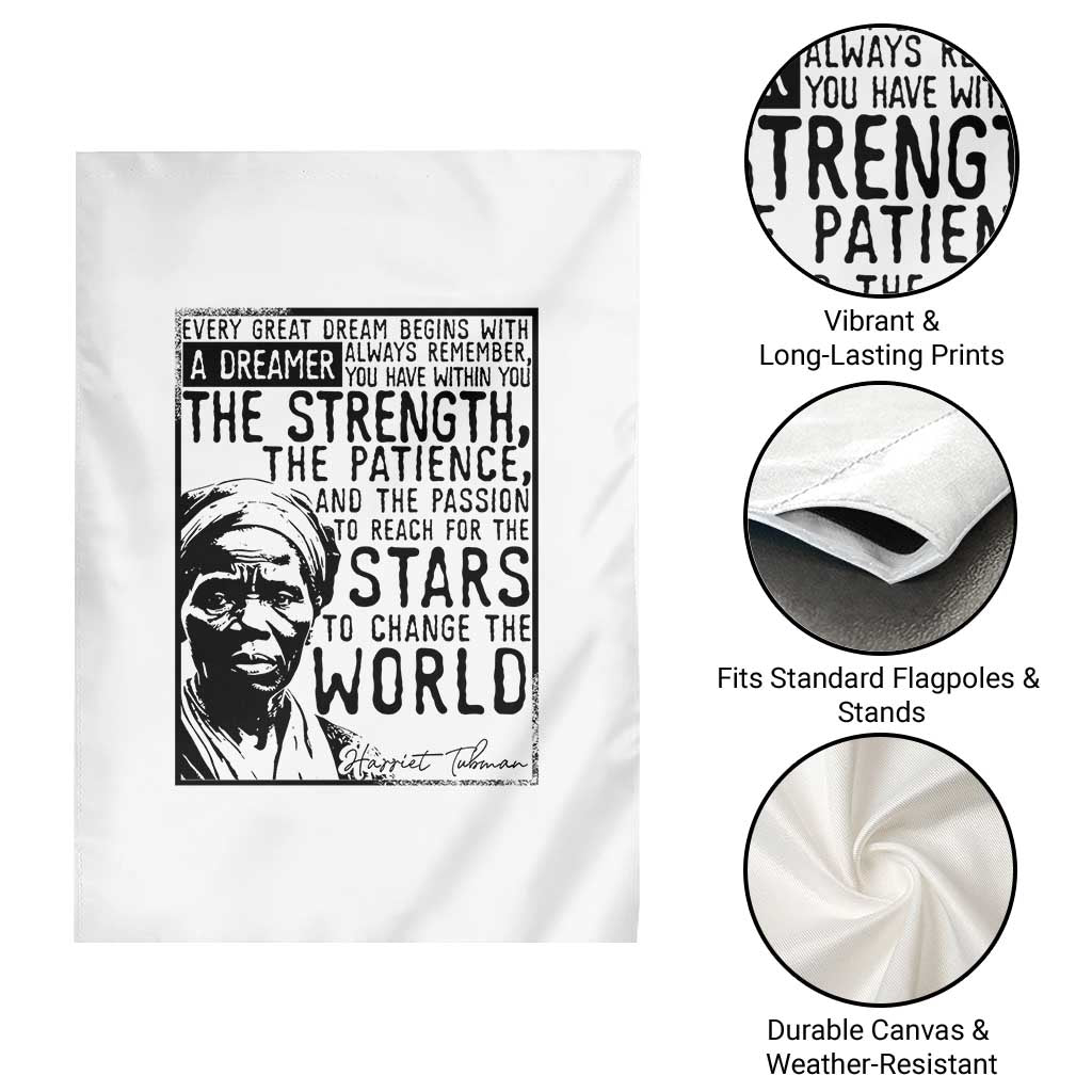 Harriet Tubman Quote Garden Flag Black Woman History Activist
