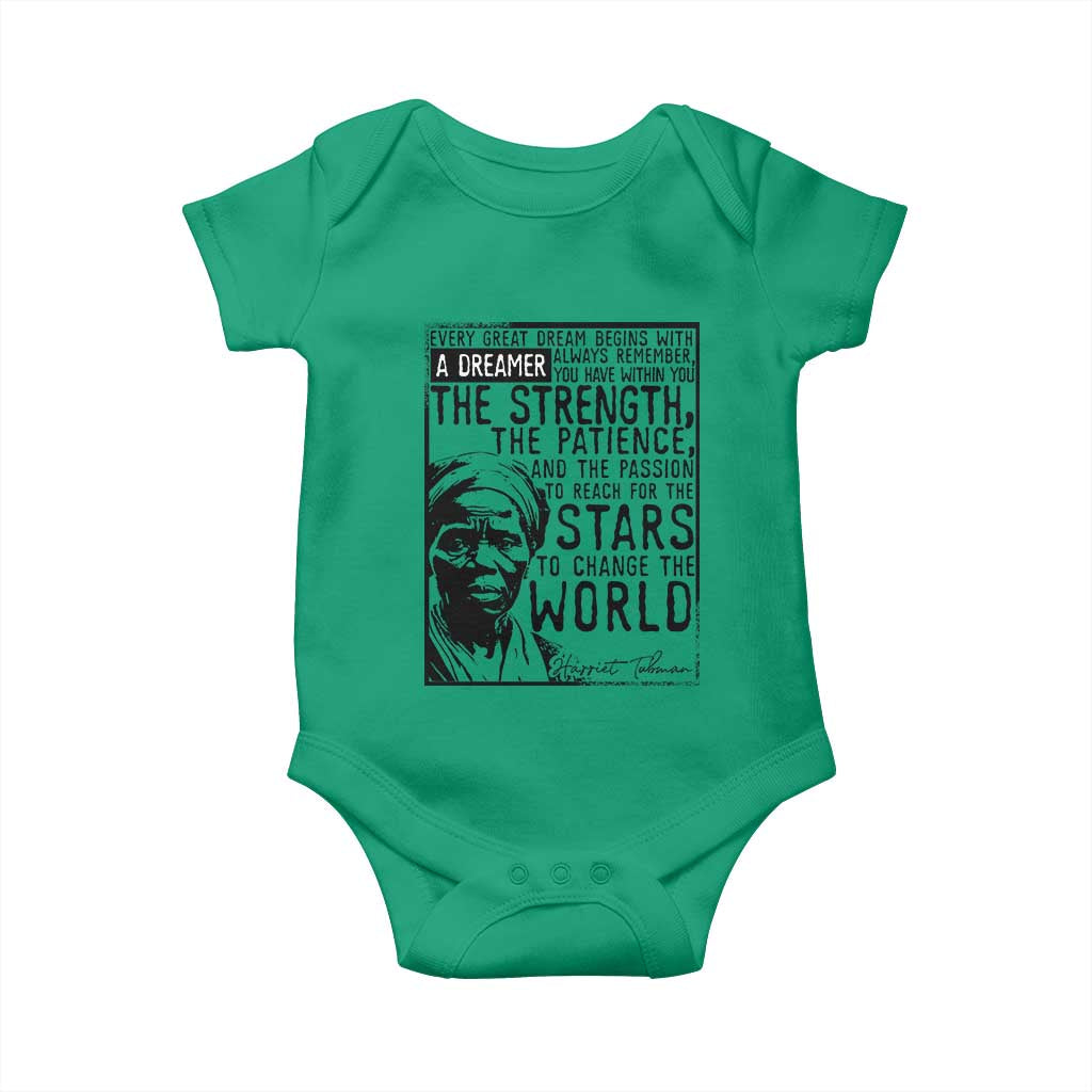 Harriet Tubman Quote Baby Onesie Black Woman History Activist