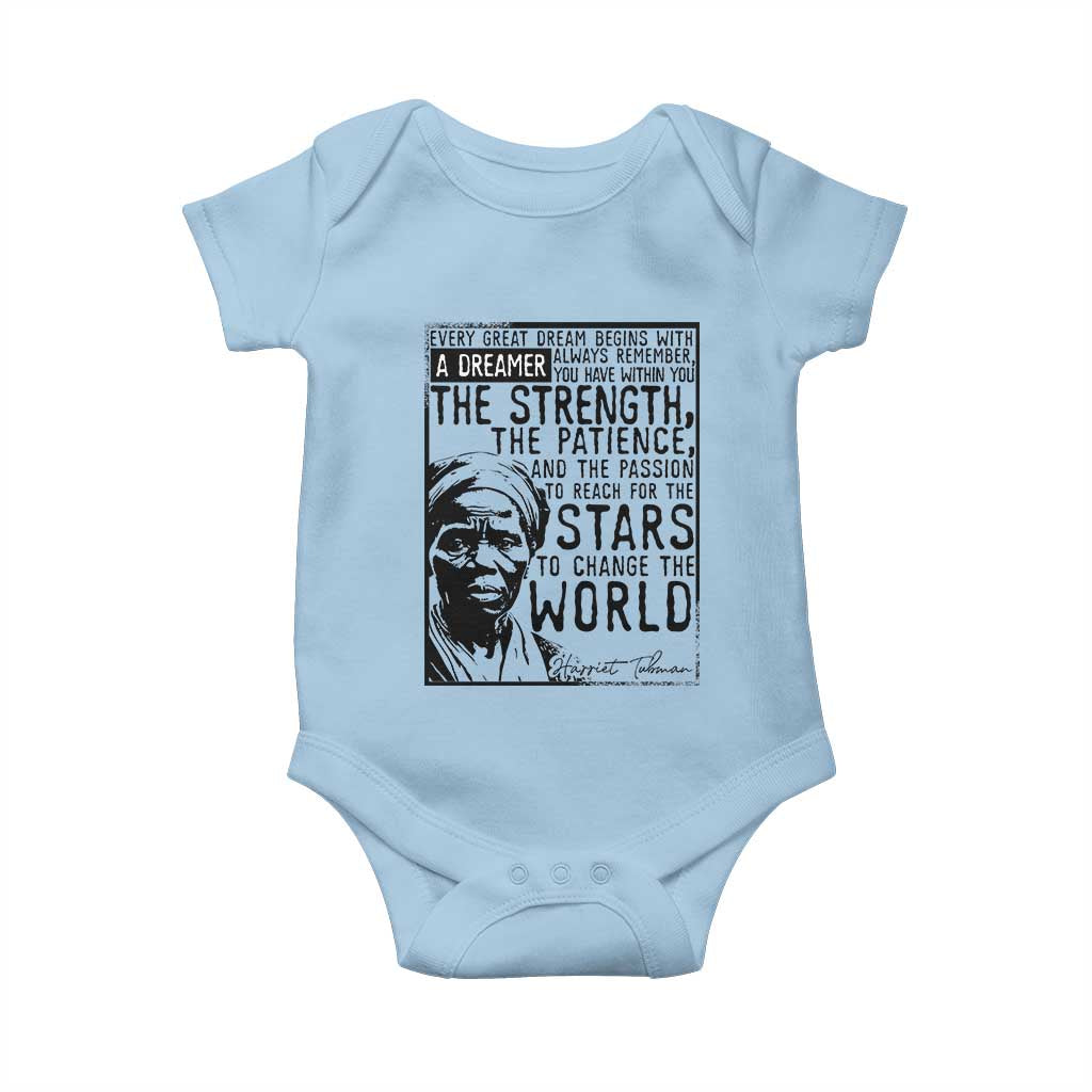 Harriet Tubman Quote Baby Onesie Black Woman History Activist