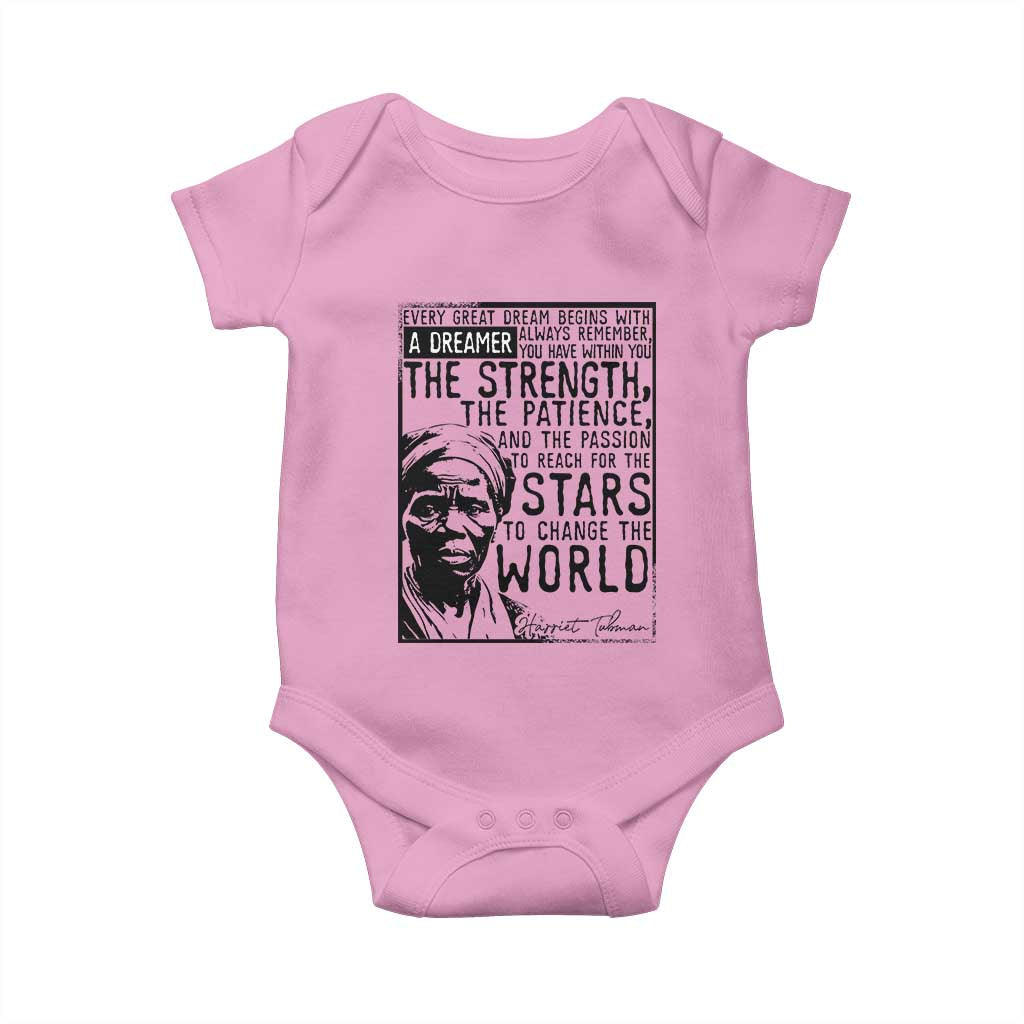 Harriet Tubman Quote Baby Onesie Black Woman History Activist