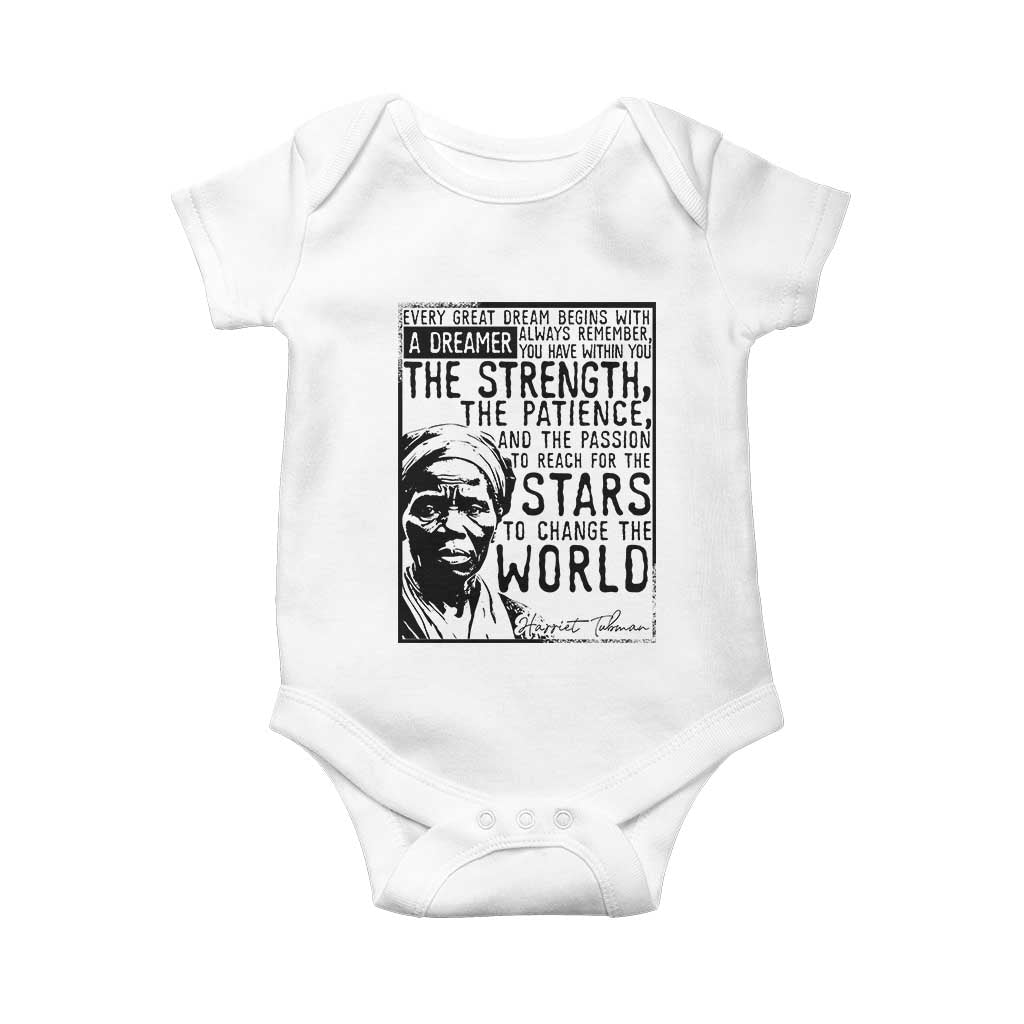 Harriet Tubman Quote Baby Onesie Black Woman History Activist