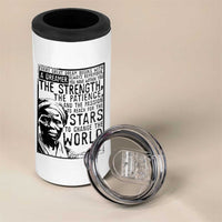 Harriet Tubman Quote 4 in 1 Can Cooler Tumbler Black Woman History Activist
