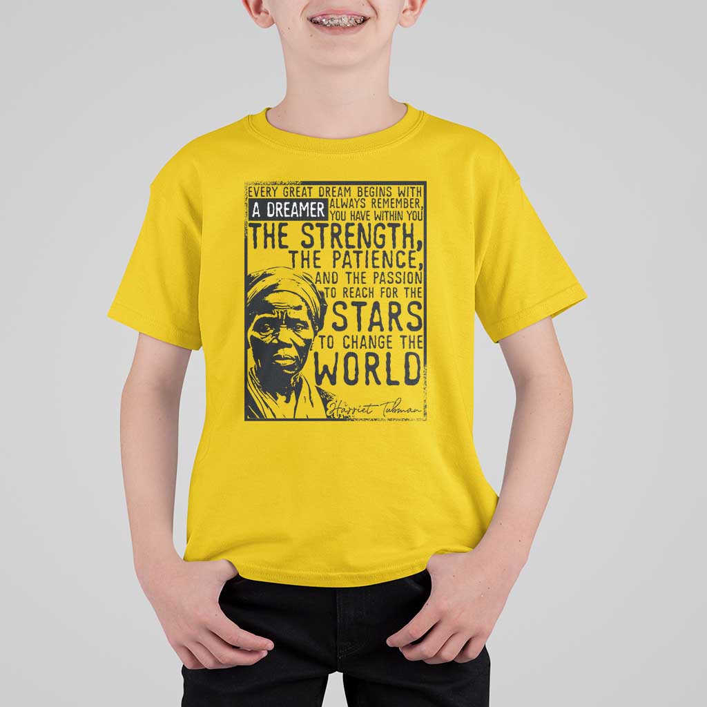 Harriet Tubman Quote T Shirt For Kid Black Woman History Activist
