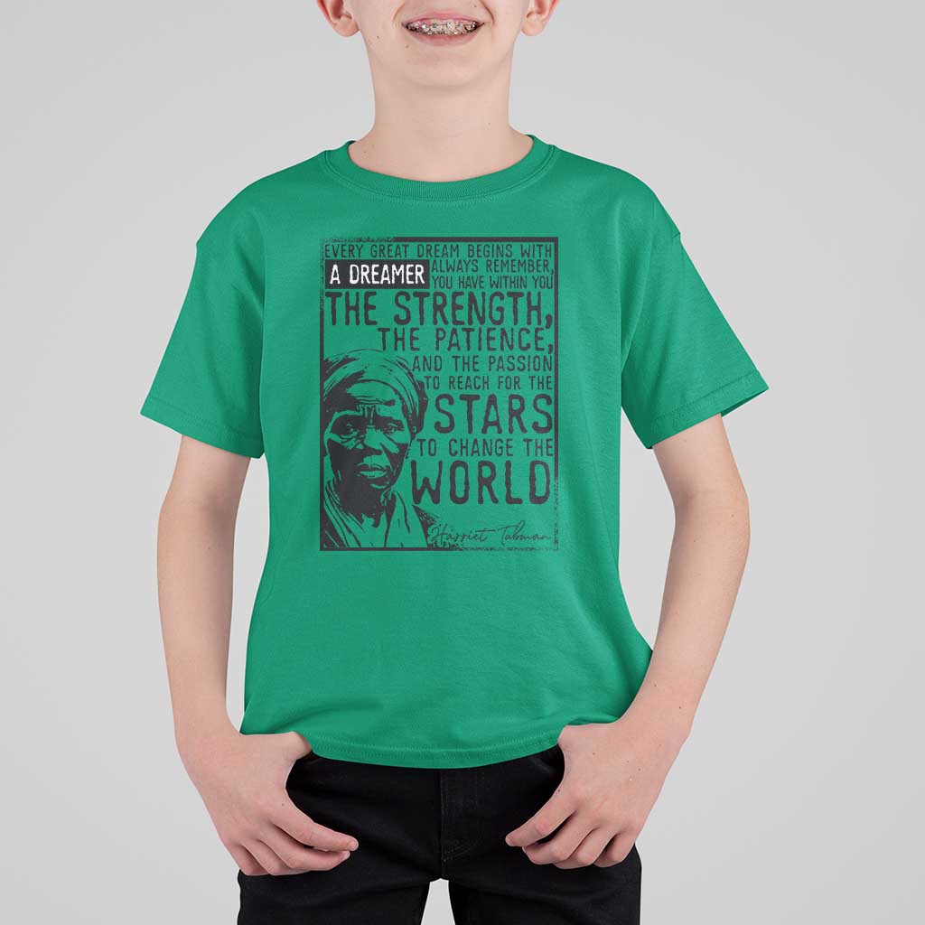 Harriet Tubman Quote T Shirt For Kid Black Woman History Activist