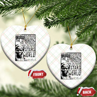 Harriet Tubman Quote Ceramic Ornament Black Woman History Activist