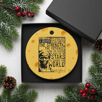 Harriet Tubman Quote Ceramic Ornament Black Woman History Activist