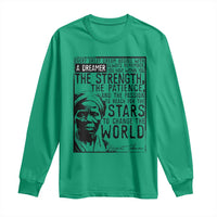 Harriet Tubman Quote Long Sleeve Shirt Black Woman History Activist