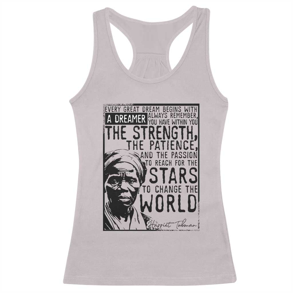 Harriet Tubman Quote Racerback Tank Top Black Woman History Activist