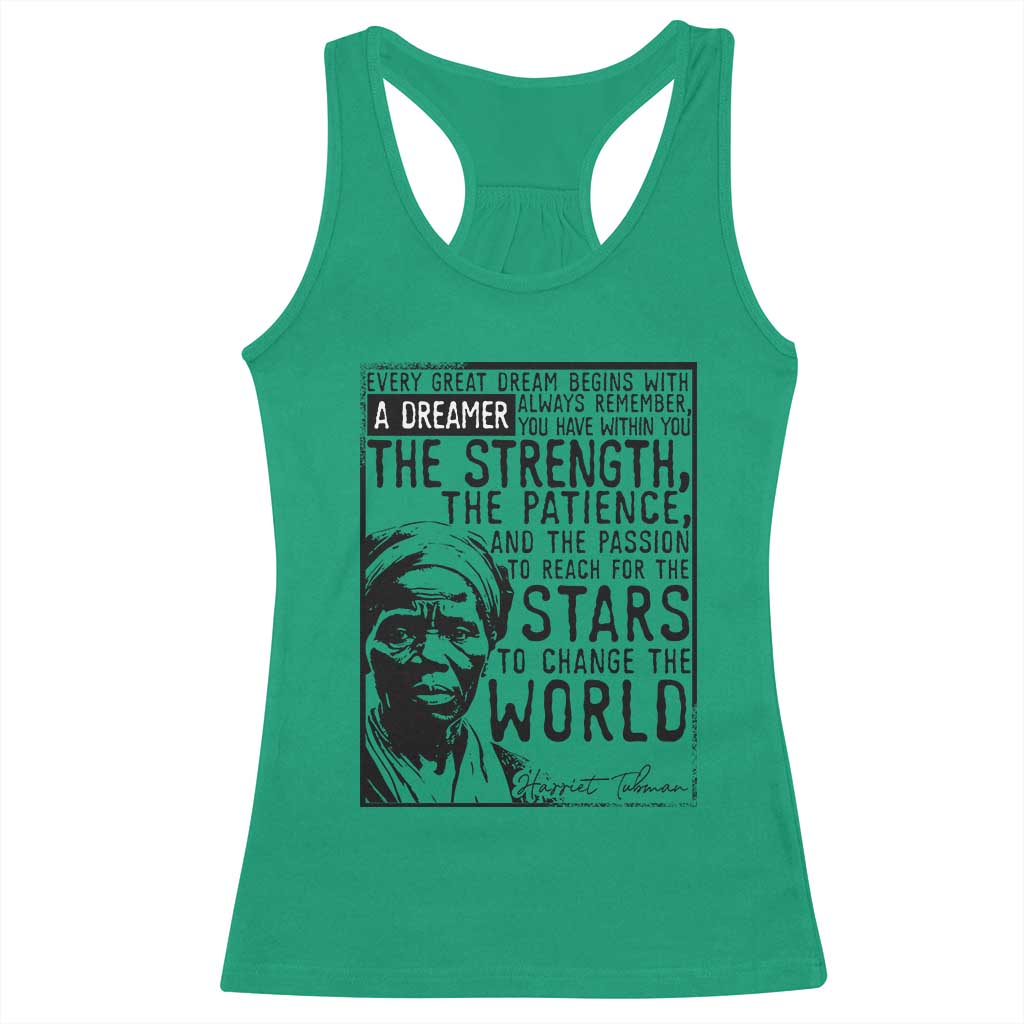 Harriet Tubman Quote Racerback Tank Top Black Woman History Activist