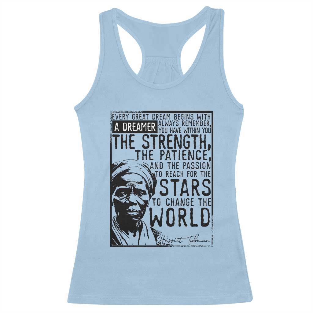 Harriet Tubman Quote Racerback Tank Top Black Woman History Activist