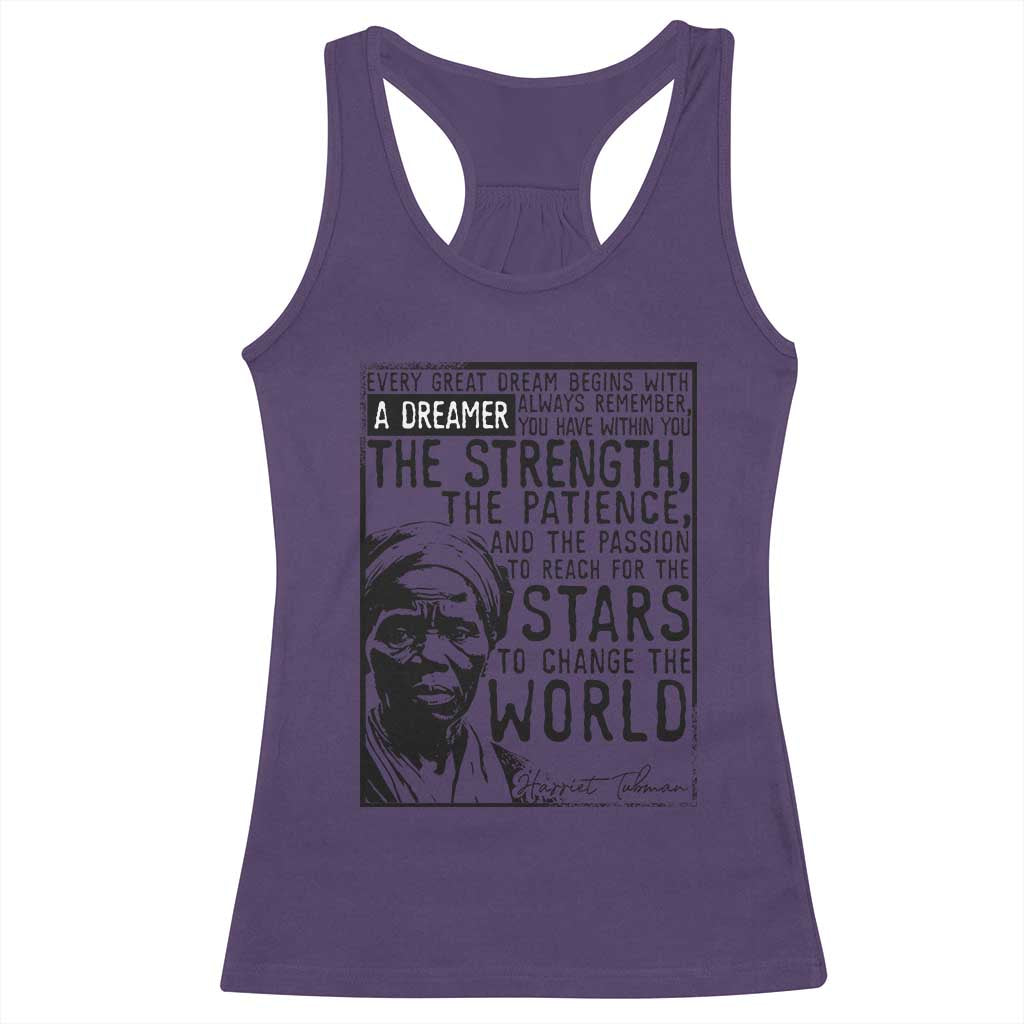 Harriet Tubman Quote Racerback Tank Top Black Woman History Activist
