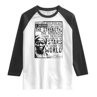 Harriet Tubman Quote Raglan Shirt Black Woman History Activist