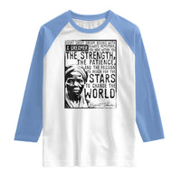 Harriet Tubman Quote Raglan Shirt Black Woman History Activist