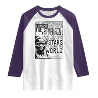 Harriet Tubman Quote Raglan Shirt Black Woman History Activist