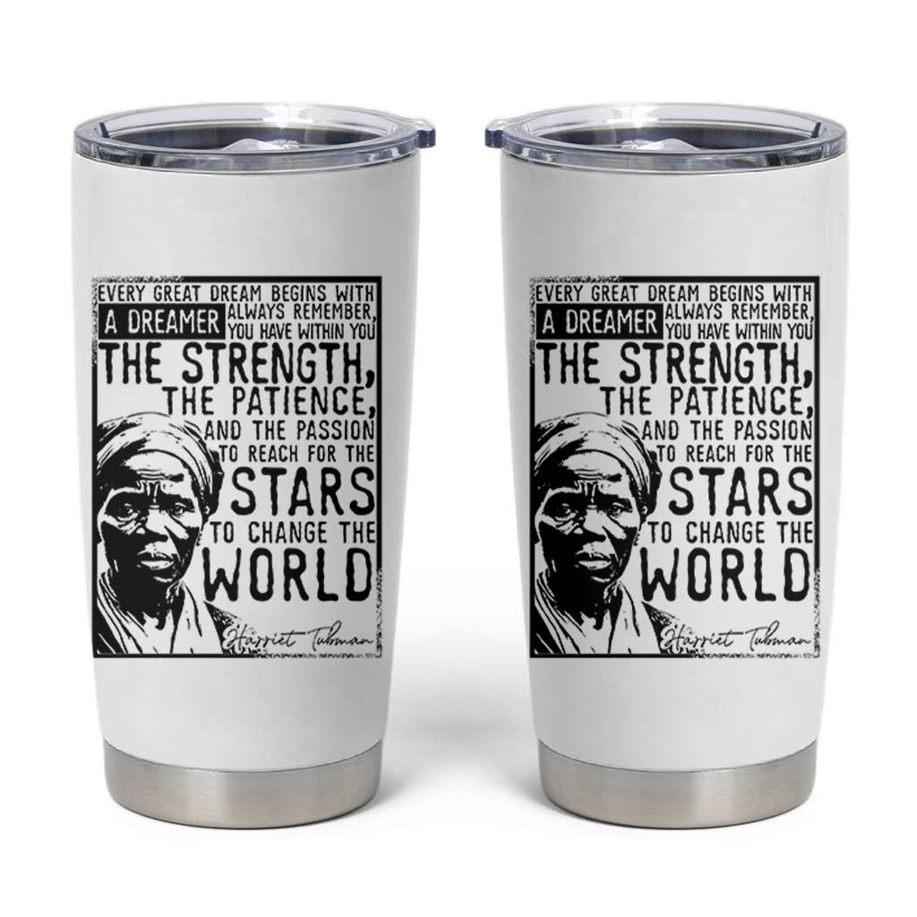 Harriet Tubman Quote Tumbler Cup Black Woman History Activist