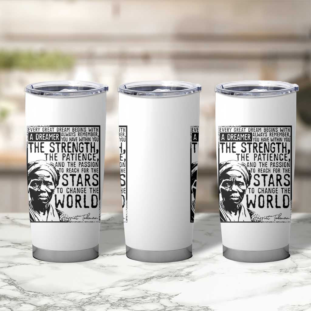 Harriet Tubman Quote Tumbler Cup Black Woman History Activist