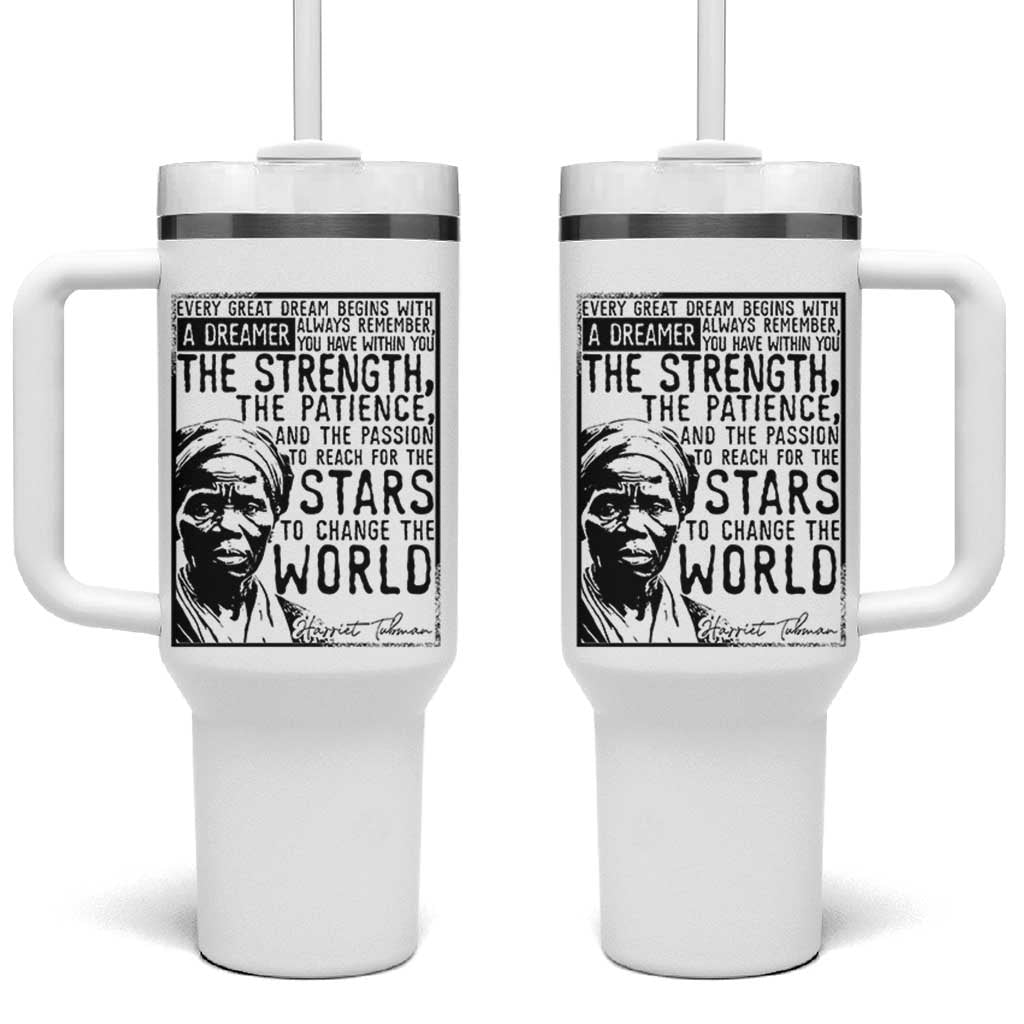 Harriet Tubman Quote Tumbler With Handle Black Woman History Activist