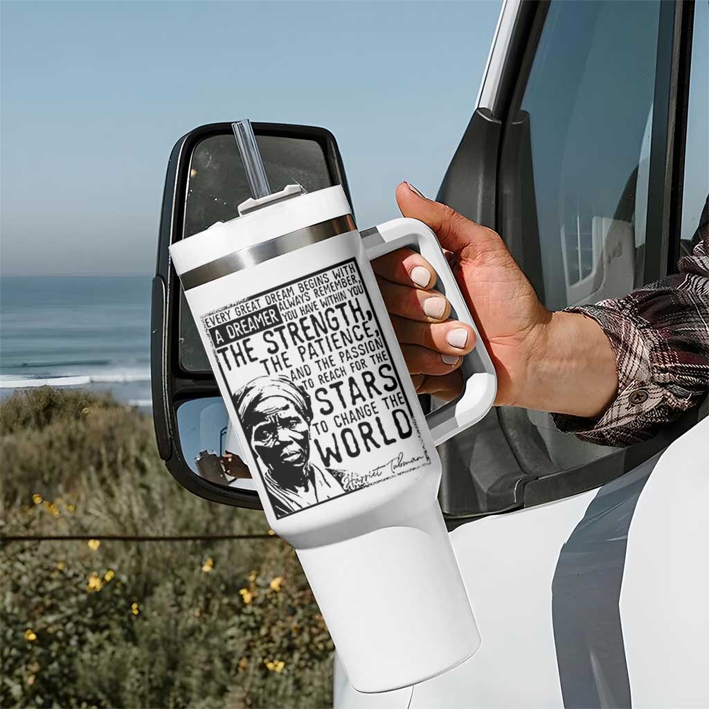 Harriet Tubman Quote Tumbler With Handle Black Woman History Activist
