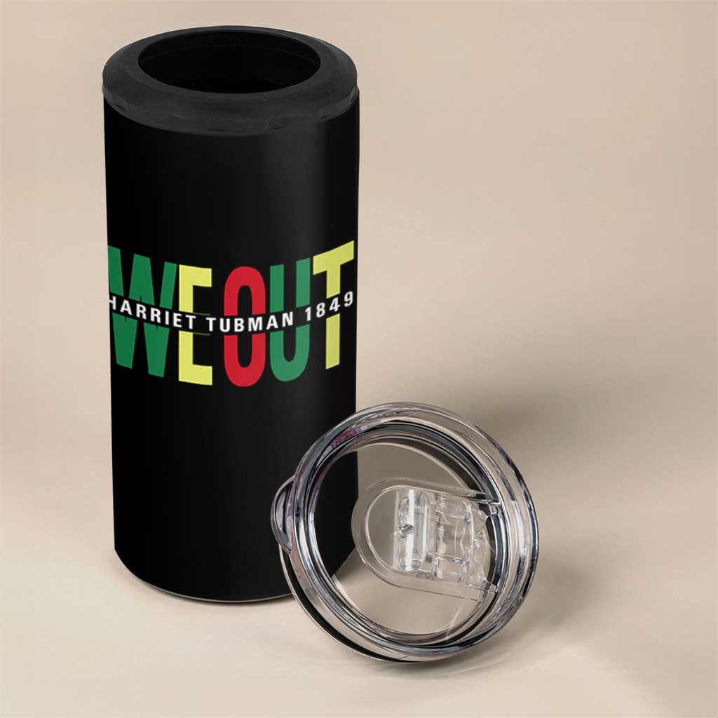 Harriet Tubman Quote 4 in 1 Can Cooler Tumbler Black Woman American History Activist