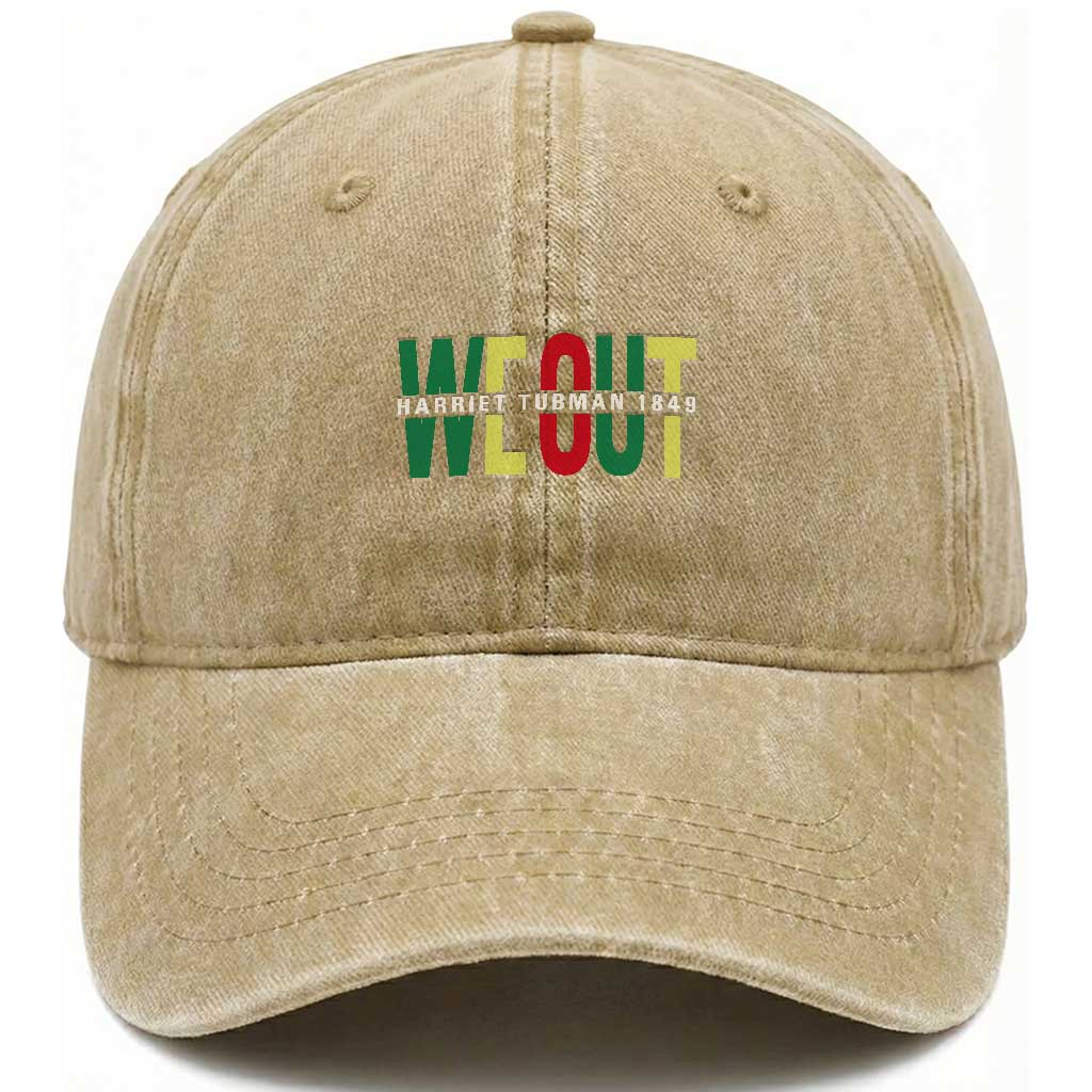 Harriet Tubman Quote Washed Cotton Baseball Cap Black Woman American History Activist