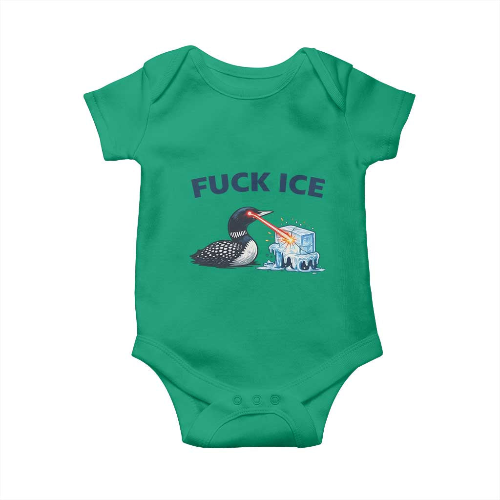Minnesota Anti ICE Immigration Protest Ladies Baby Onesie Fuck Ice