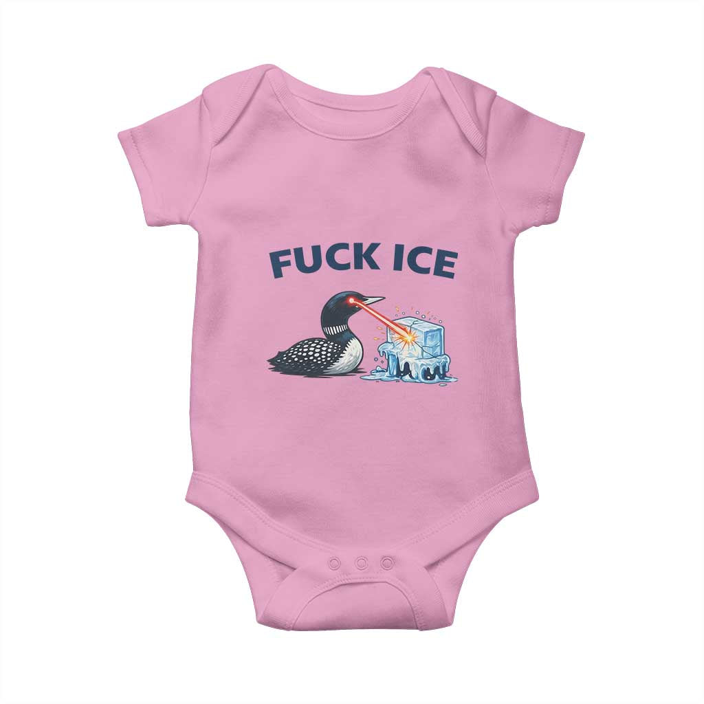 Minnesota Anti ICE Immigration Protest Ladies Baby Onesie Fuck Ice