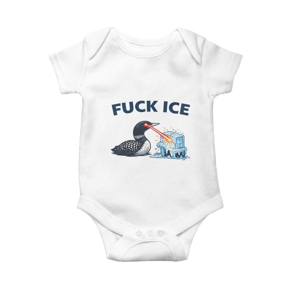 Minnesota Anti ICE Immigration Protest Ladies Baby Onesie Fuck Ice